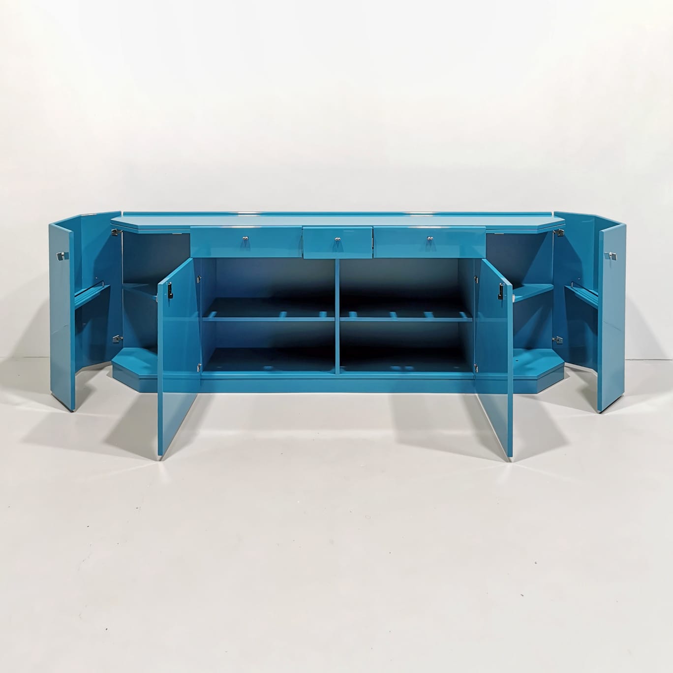 Sideboard Bramantino (azzurro / celeste ), Kazuhide Takahama per Simon by Gavina 1970's