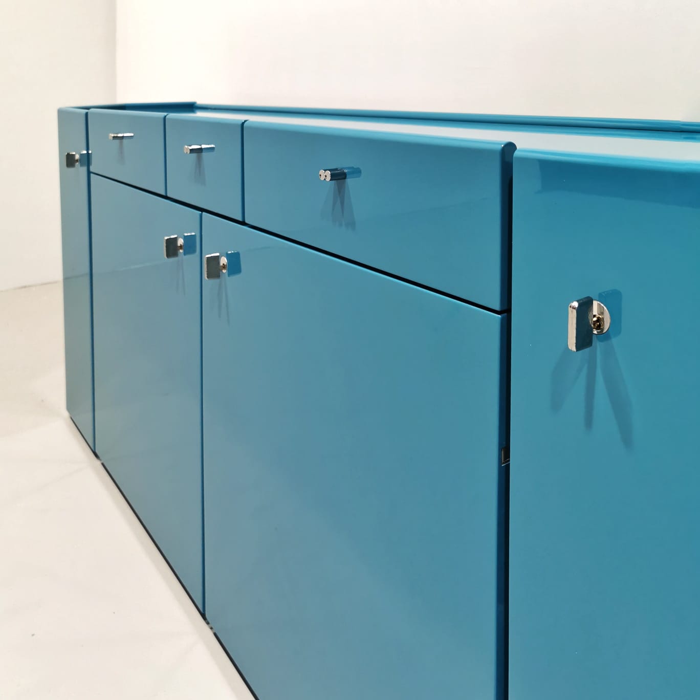 Sideboard Bramantino (azzurro / celeste ), Kazuhide Takahama per Simon by Gavina 1970's