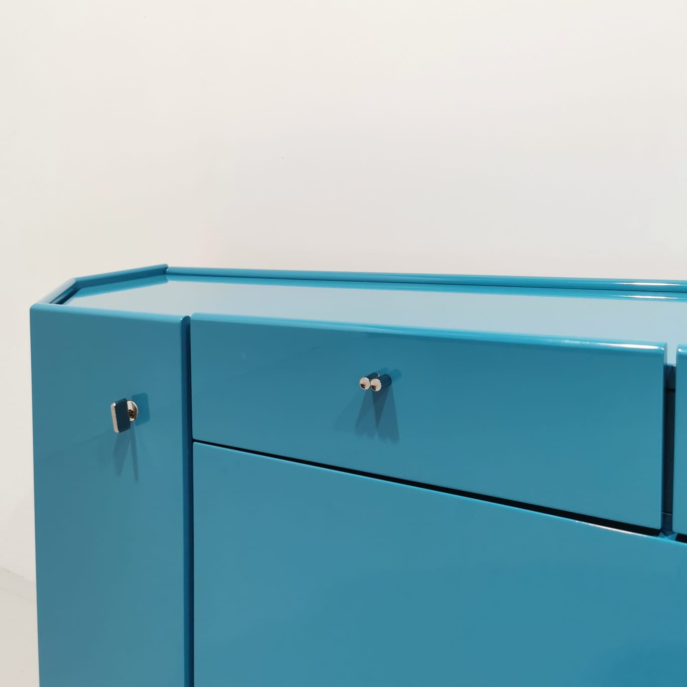 Sideboard Bramantino (azzurro / celeste ), Kazuhide Takahama per Simon by Gavina 1970's