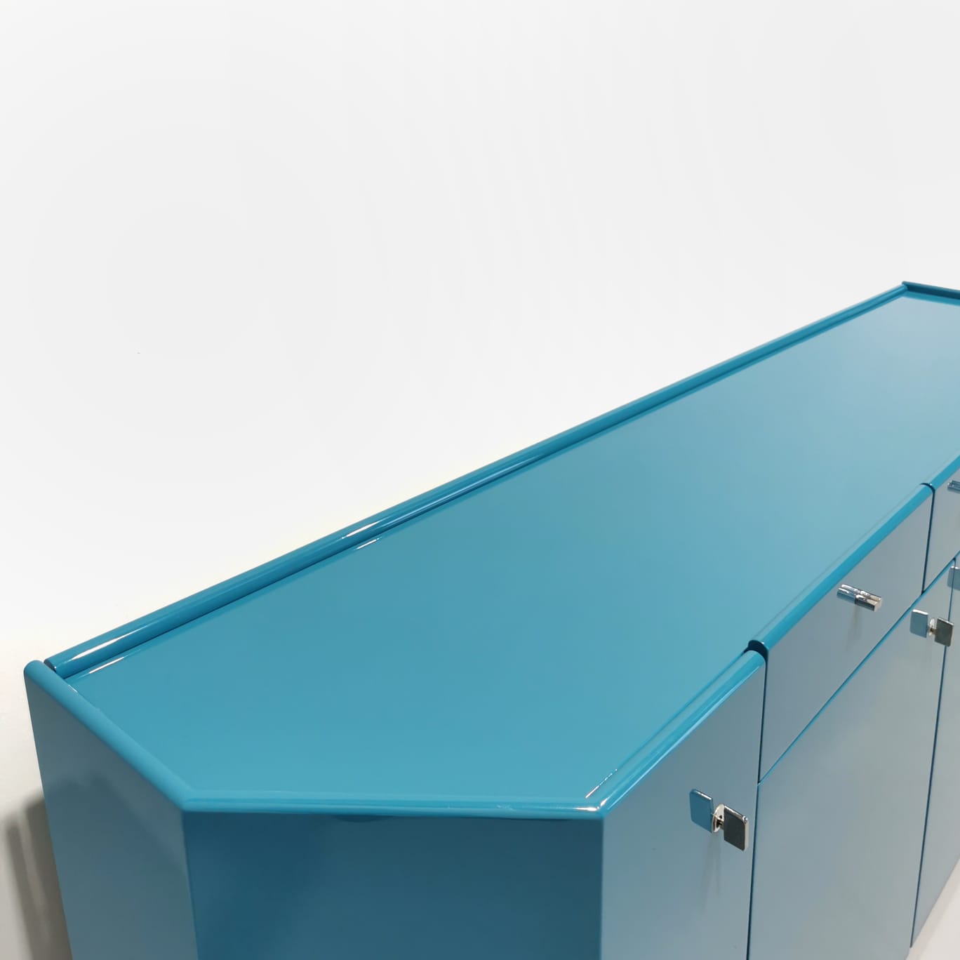 Sideboard Bramantino (azzurro / celeste ), Kazuhide Takahama per Simon by Gavina 1970's