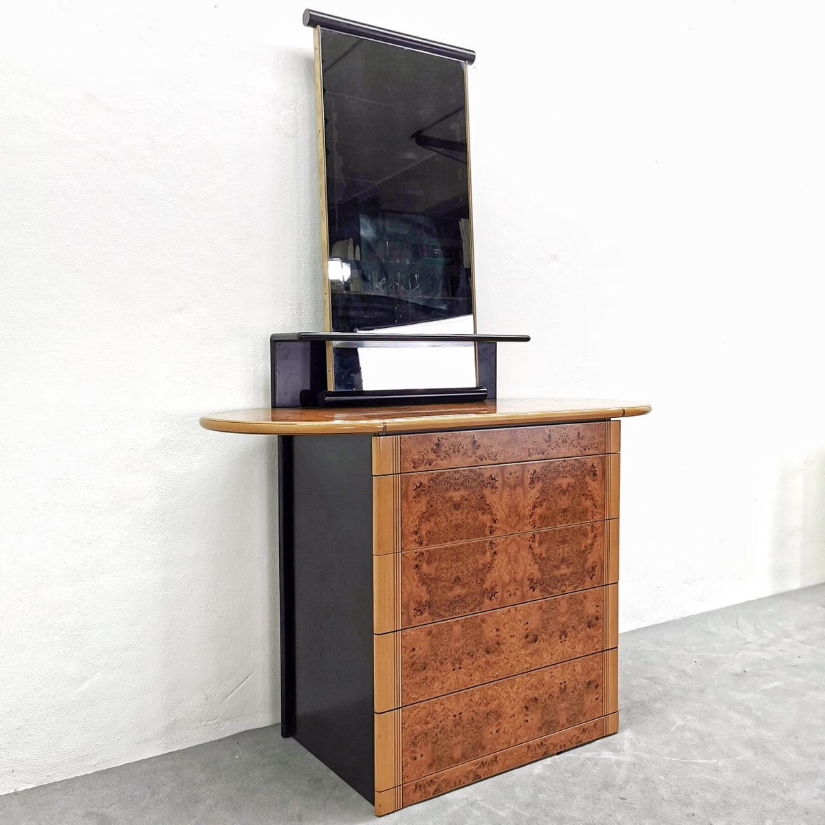 Cassettiera Con Specchio Artona Afra Tobia Scarpa per Maxalto 1980's