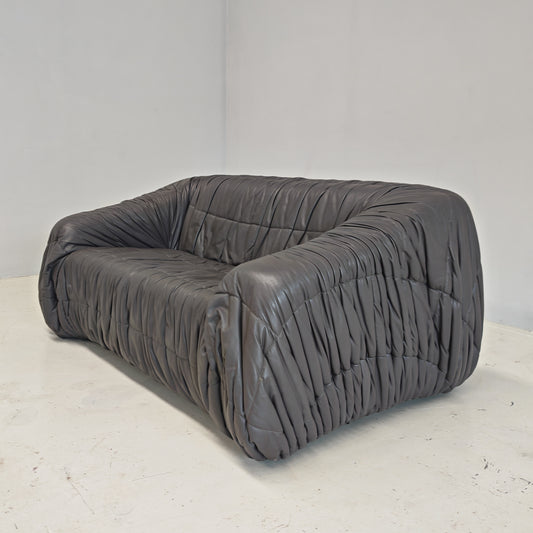 Divano pelle anni 70 lomazzi d'urbino de pas