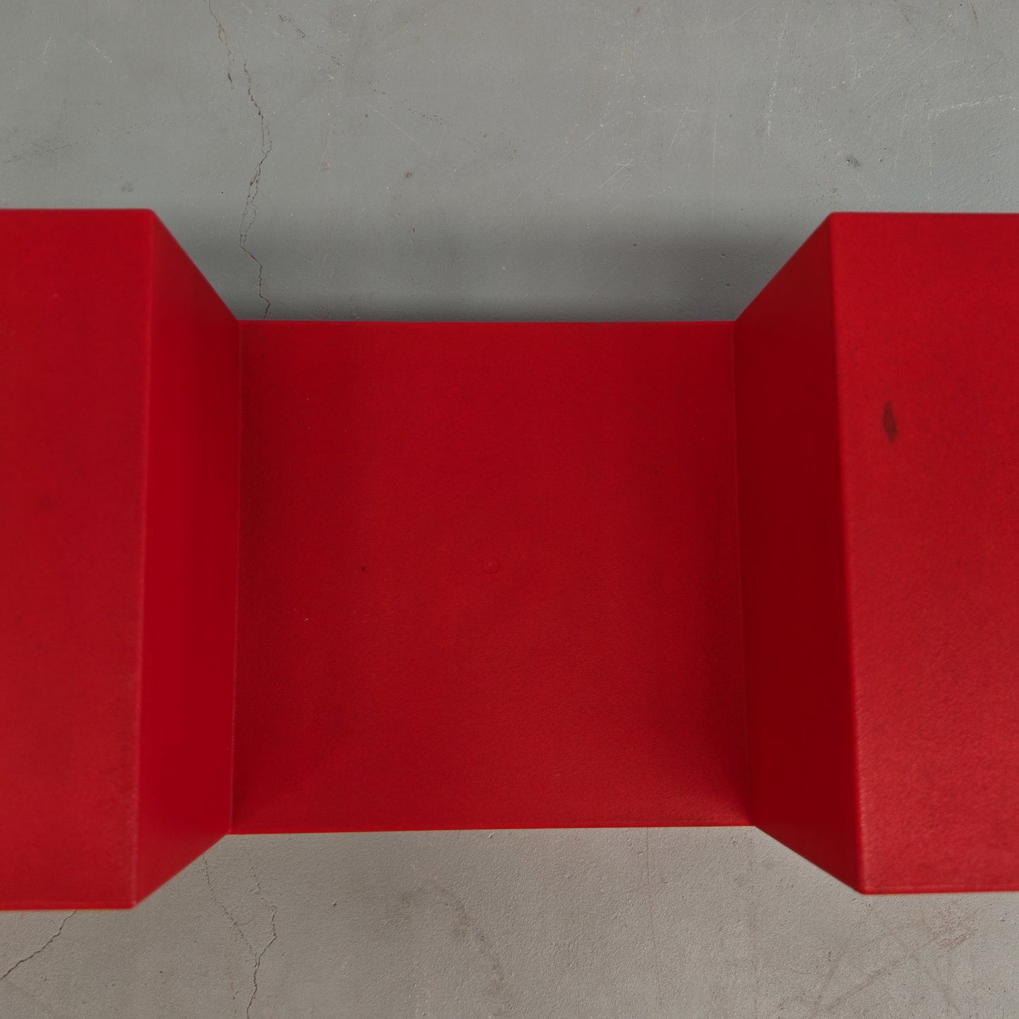 Tavolino Pouf rosso "Scacchi" di Mario Bellini per B&B Italia 1970's (B)