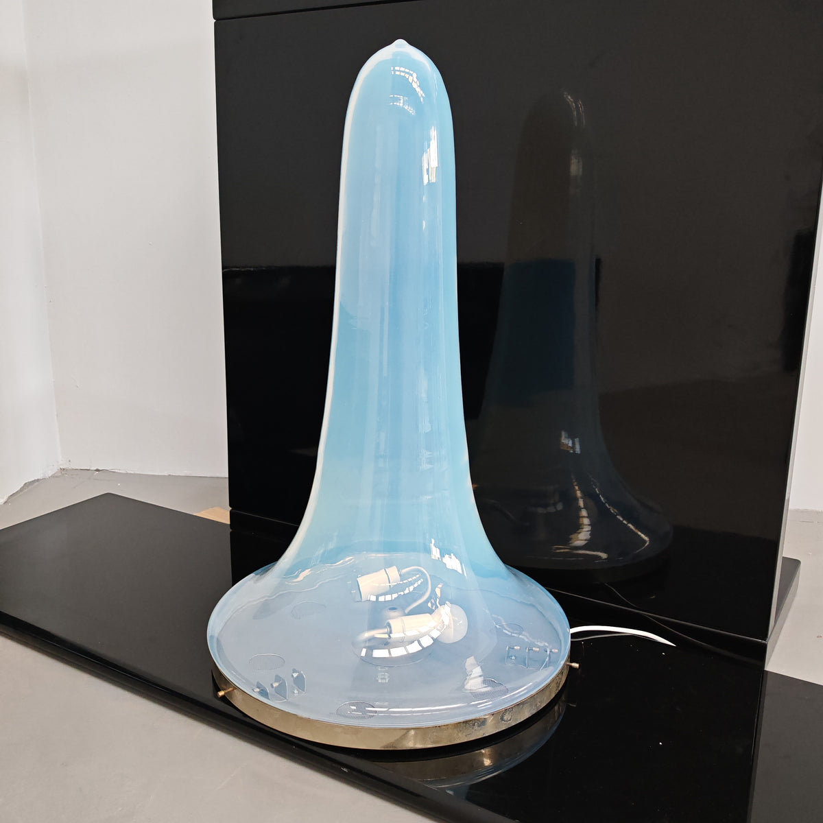 Lampadario Lampada da tavolo di vetro soffiato "murano" di Nason LS 144 per Mazzega anni 60