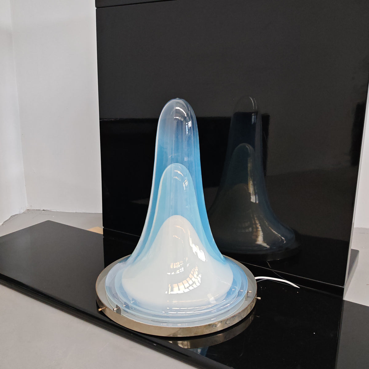 Lampadario Lampada da tavolo di vetro soffiato "murano" di Nason LS 144 per Mazzega anni 60