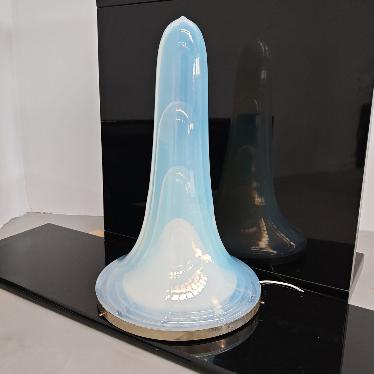 Lampadario Lampada da tavolo di vetro soffiato "murano" di Nason LS 144 per Mazzega anni 60