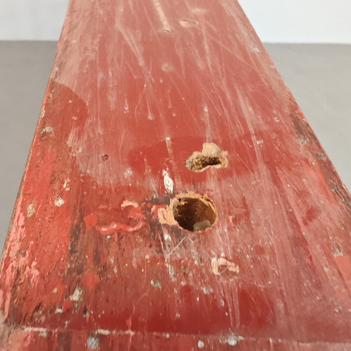 Grand séparateur en bois rouge des années 70