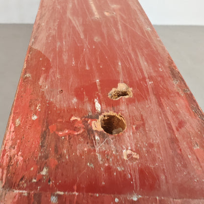 Grand séparateur en bois rouge des années 70