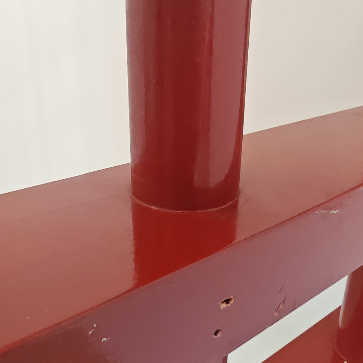 Grand séparateur en bois rouge des années 70