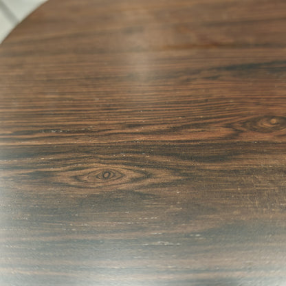 Table design vintage années 60 plateau en bois piétement métal, designer George Nelson pour Herman Miller