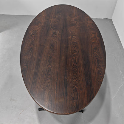 Table design vintage années 60 plateau en bois piétement métal, designer George Nelson pour Herman Miller
