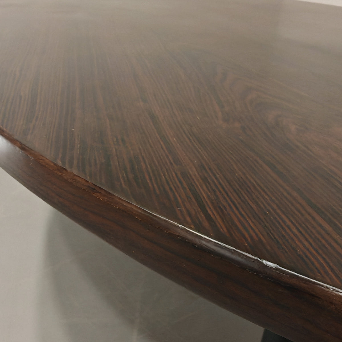 Table design vintage années 60 plateau en bois piétement métal, designer George Nelson pour Herman Miller