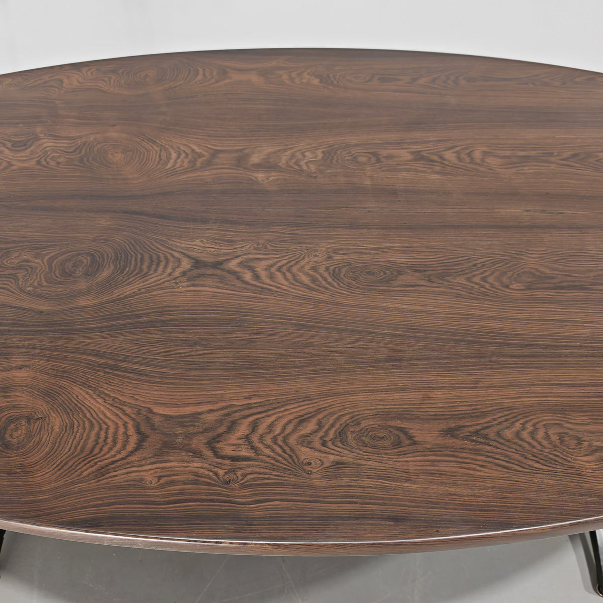 Table design vintage années 60 plateau en bois piétement métal, designer George Nelson pour Herman Miller