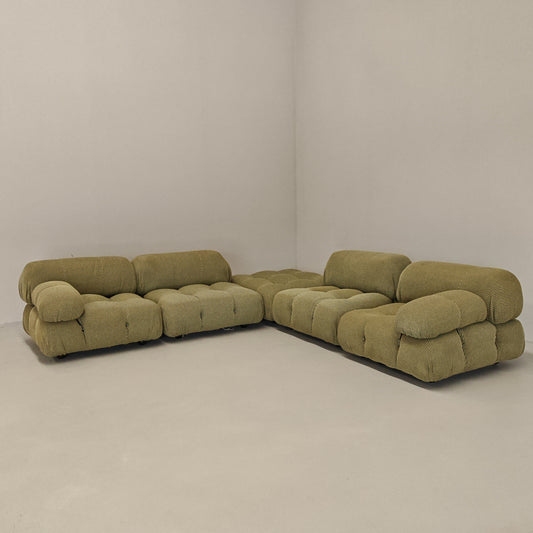 Divano modulare vintage "Camaleonda" di Mario Bellini per B&B Italia anni 70. Set di 5 pezzi.