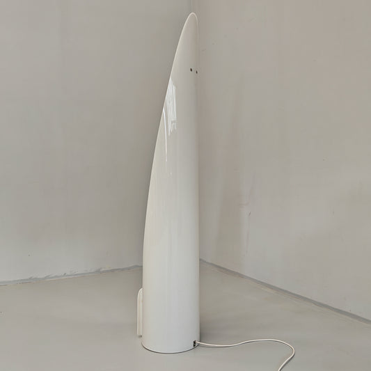 Lampada Specchio Spage age modello "Unghia" di R. Bonetto per Movi 1970's (luce blu)