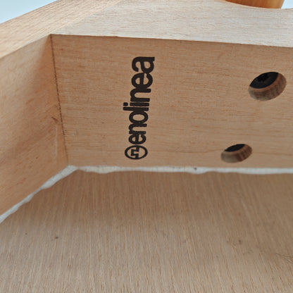 Ensemble de tables basses triangulaires modulables Enolinea en bois clair