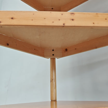 Ensemble de tables basses triangulaires modulables Enolinea en bois clair