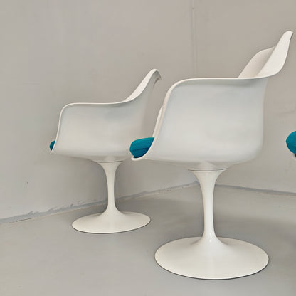 Ensemble de 6 chaises/fauteuils à accoudoirs Tulip d'Eero Saarinen pour Knoll