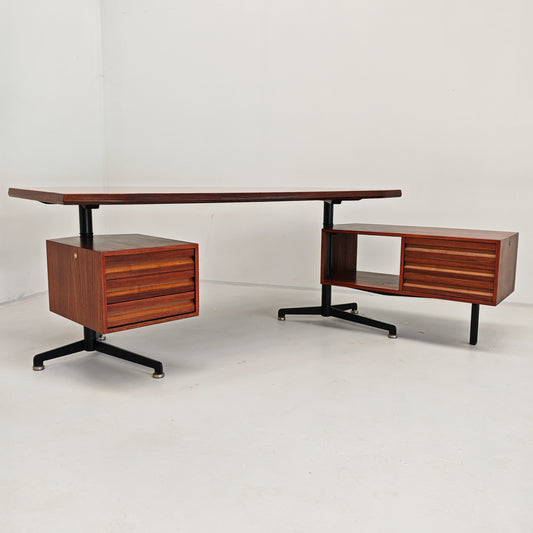 Scrivania direzionale T96 Osvaldo Borsani per Tecno anni 60
