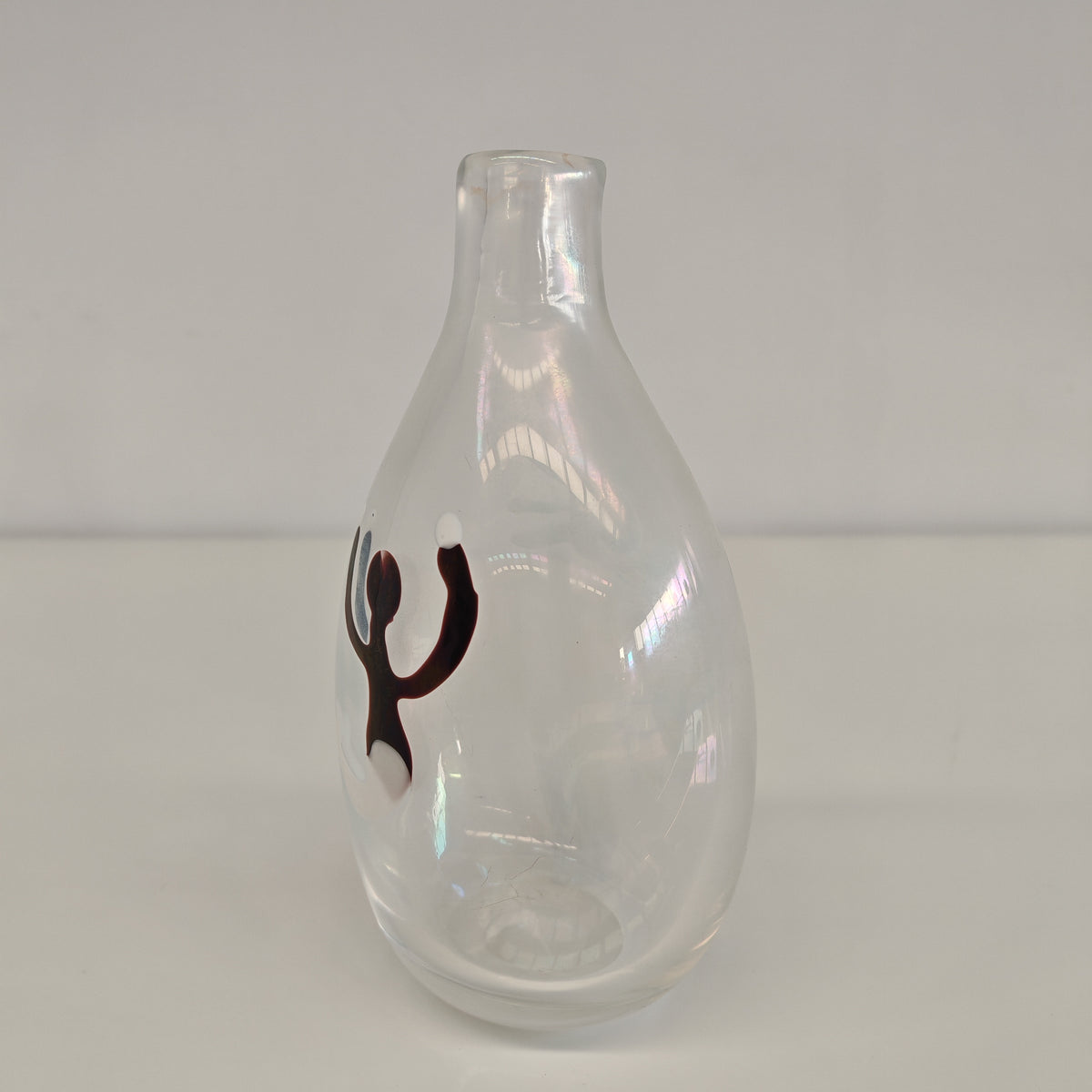 Vaso in Vetro Murano della serie "a macchie" di Fulvio Bianconi anni 50