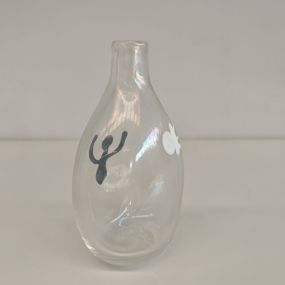 Vaso in Vetro Murano della serie "a macchie" di Fulvio Bianconi anni 50