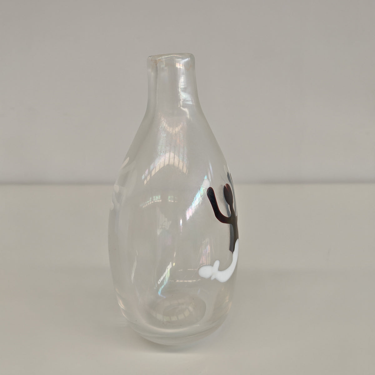 Vaso in Vetro Murano della serie "a macchie" di Fulvio Bianconi anni 50
