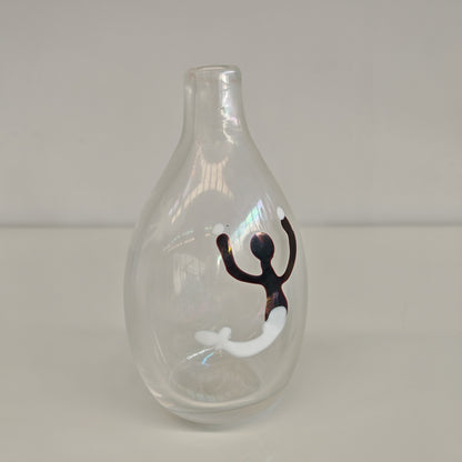 Vaso in Vetro Murano della serie "a macchie" di Fulvio Bianconi anni 50