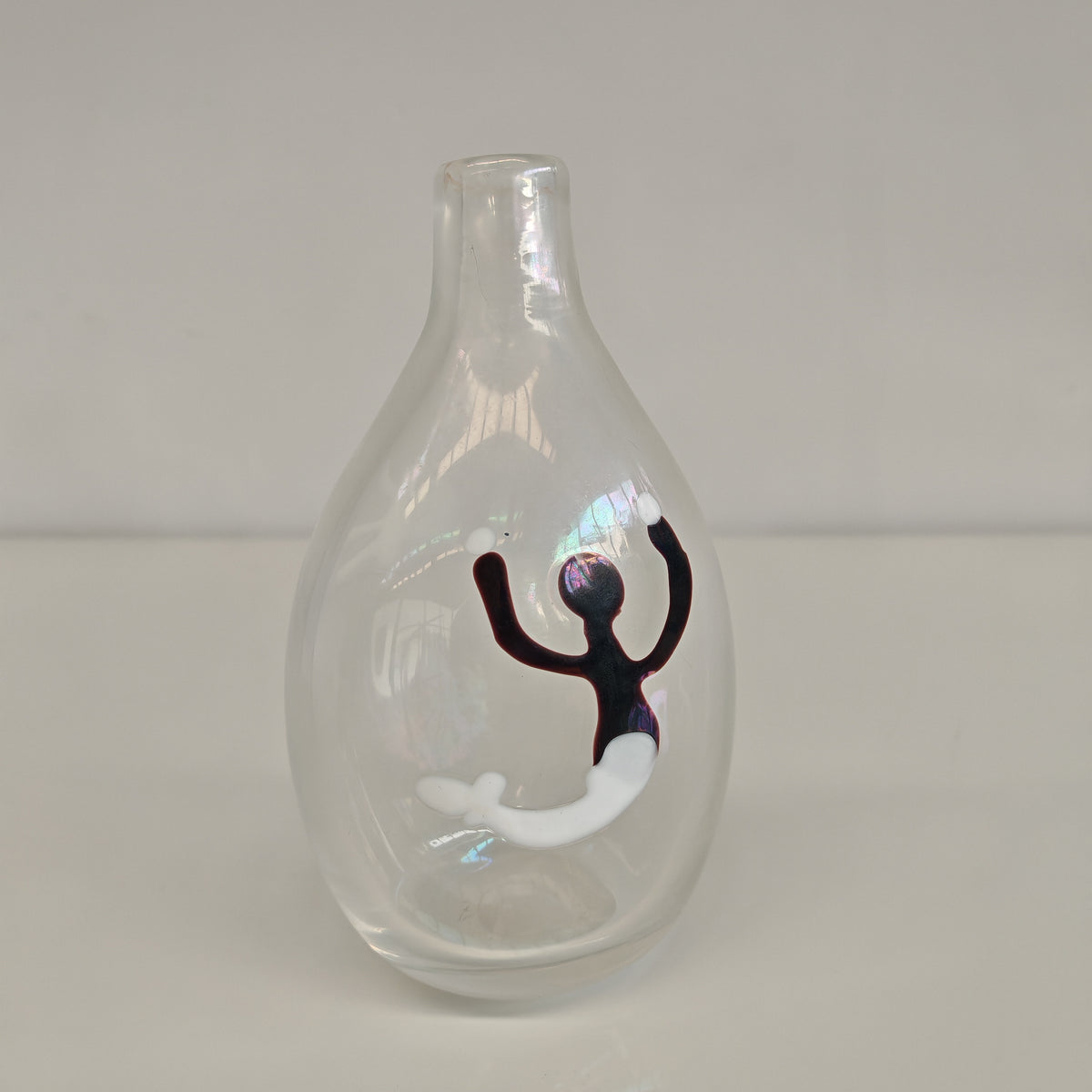 Vaso in Vetro Murano della serie "a macchie" di Fulvio Bianconi anni 50