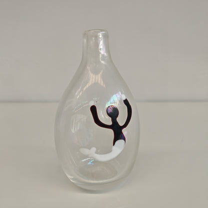 Vaso in Vetro Murano della serie "a macchie" di Fulvio Bianconi anni 50
