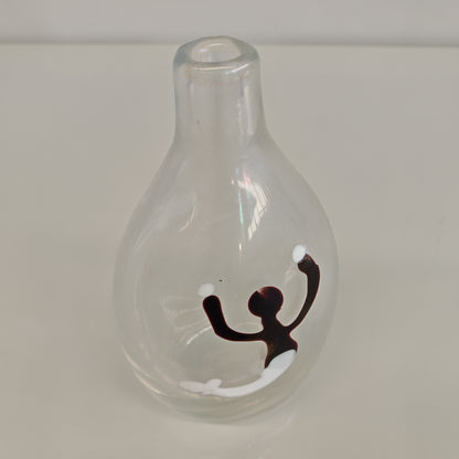 Vaso in Vetro Murano della serie "a macchie" di Fulvio Bianconi anni 50