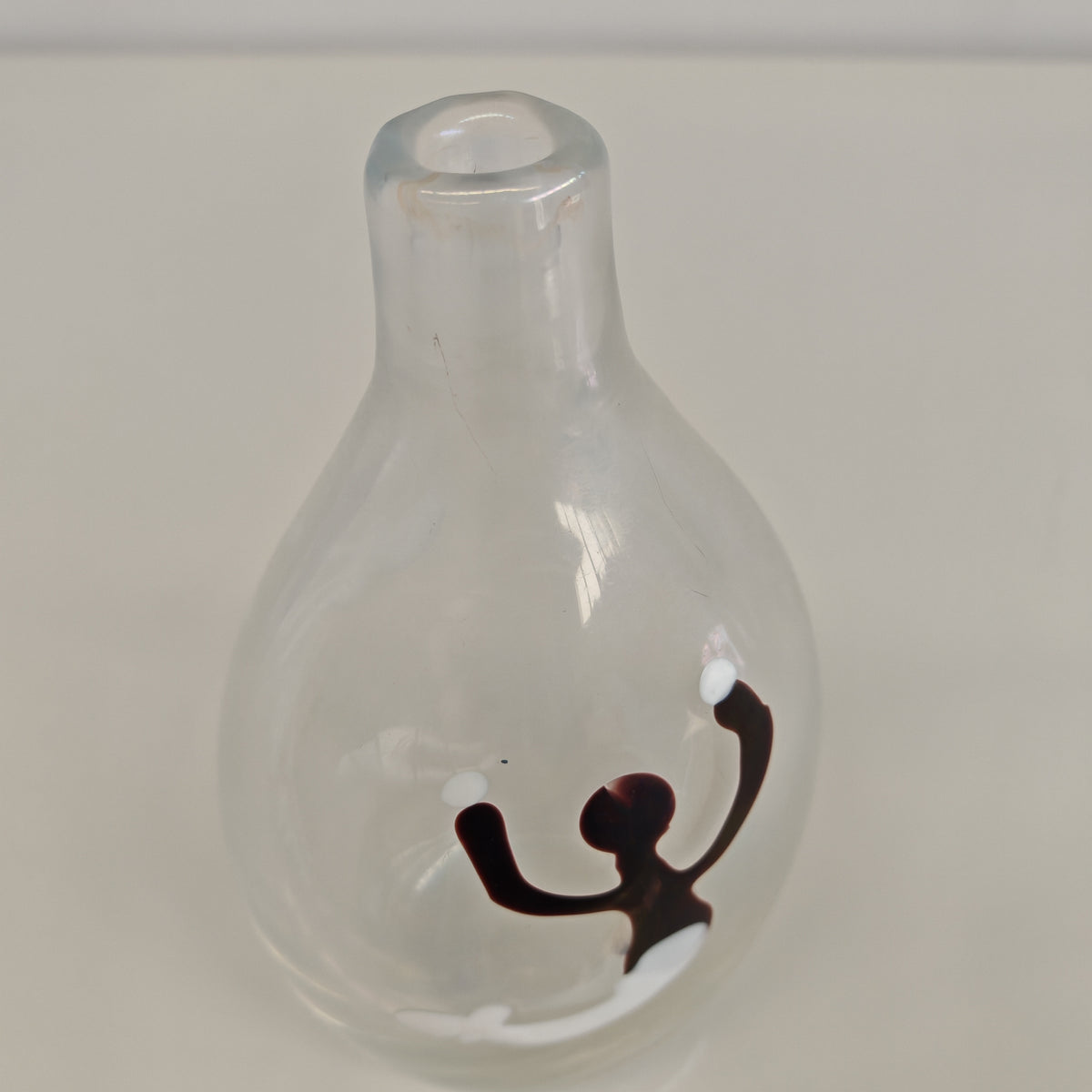 Vaso in Vetro Murano della serie "a macchie" di Fulvio Bianconi anni 50