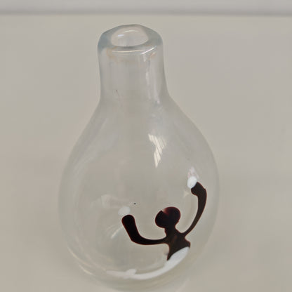 Vaso in Vetro Murano della serie "a macchie" di Fulvio Bianconi anni 50