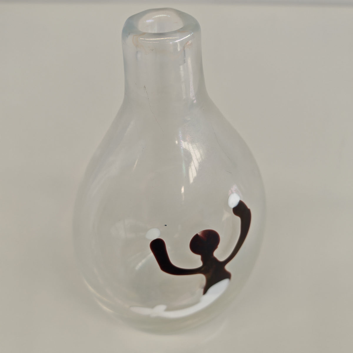 Vaso in Vetro Murano della serie "a macchie" di Fulvio Bianconi anni 50