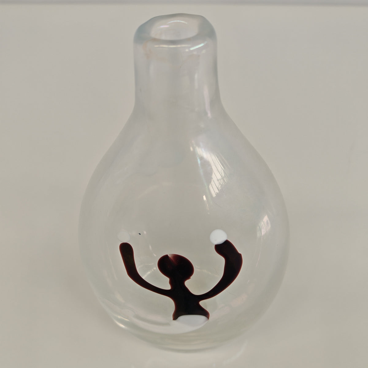 Vaso in Vetro Murano della serie "a macchie" di Fulvio Bianconi anni 50
