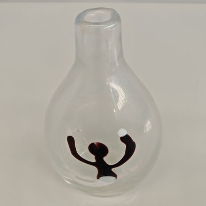 Vaso in Vetro Murano della serie "a macchie" di Fulvio Bianconi anni 50