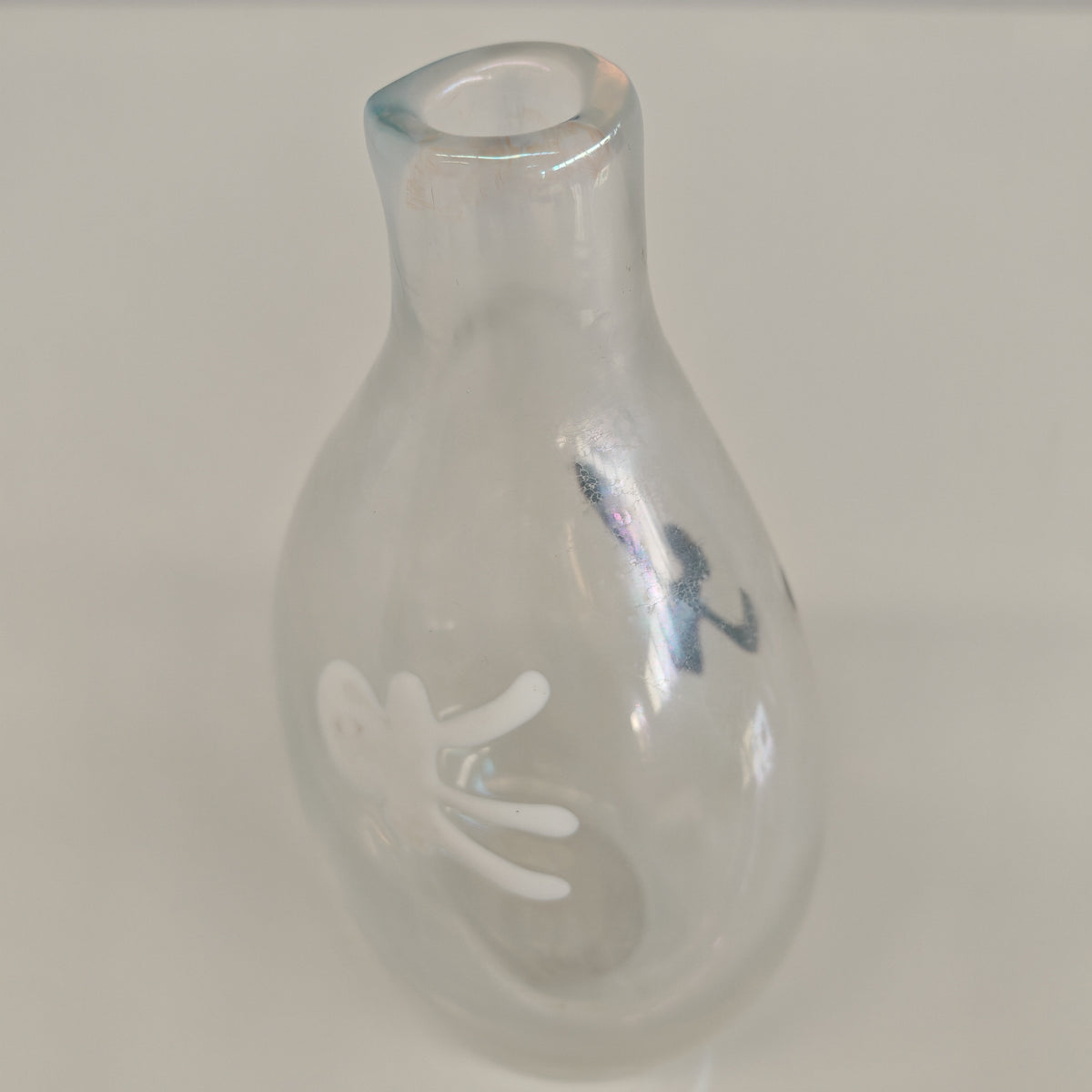 Vaso in Vetro Murano della serie "a macchie" di Fulvio Bianconi anni 50