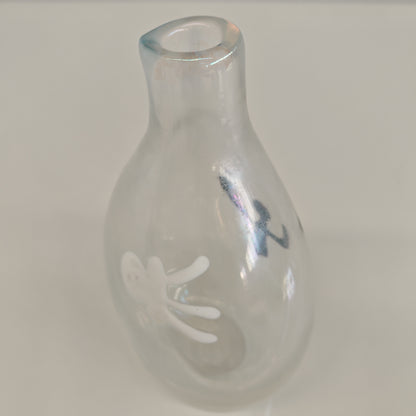 Vaso in Vetro Murano della serie "a macchie" di Fulvio Bianconi anni 50