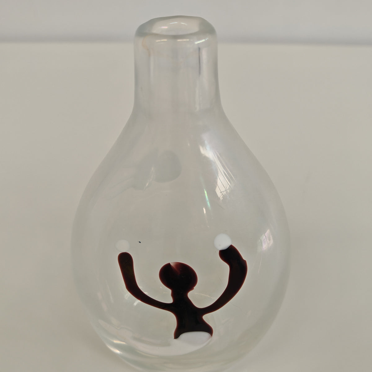 Vaso in Vetro Murano della serie "a macchie" di Fulvio Bianconi anni 50