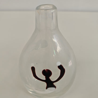 Vaso in Vetro Murano della serie "a macchie" di Fulvio Bianconi anni 50
