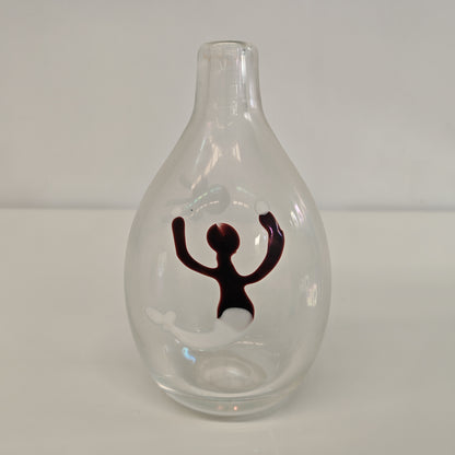 Vaso in Vetro Murano della serie "a macchie" di Fulvio Bianconi anni 50