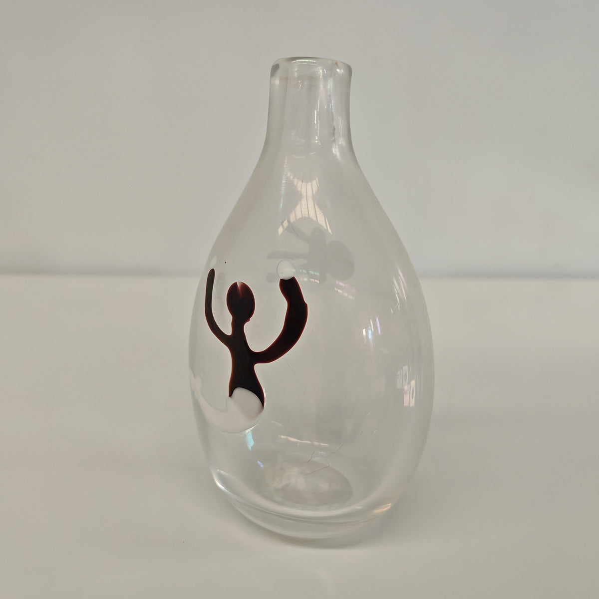 Vaso in Vetro Murano della serie "a macchie" di Fulvio Bianconi anni 50