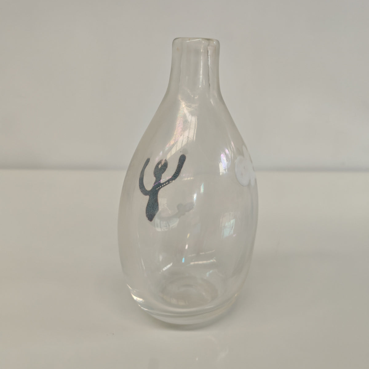 Vaso in Vetro Murano della serie "a macchie" di Fulvio Bianconi anni 50