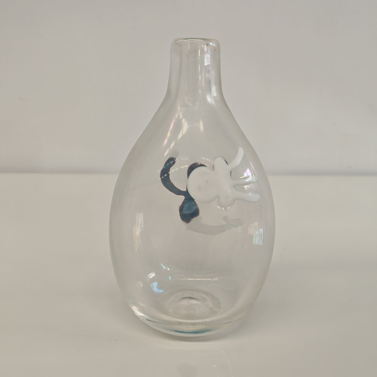 Vaso in Vetro Murano della serie "a macchie" di Fulvio Bianconi anni 50