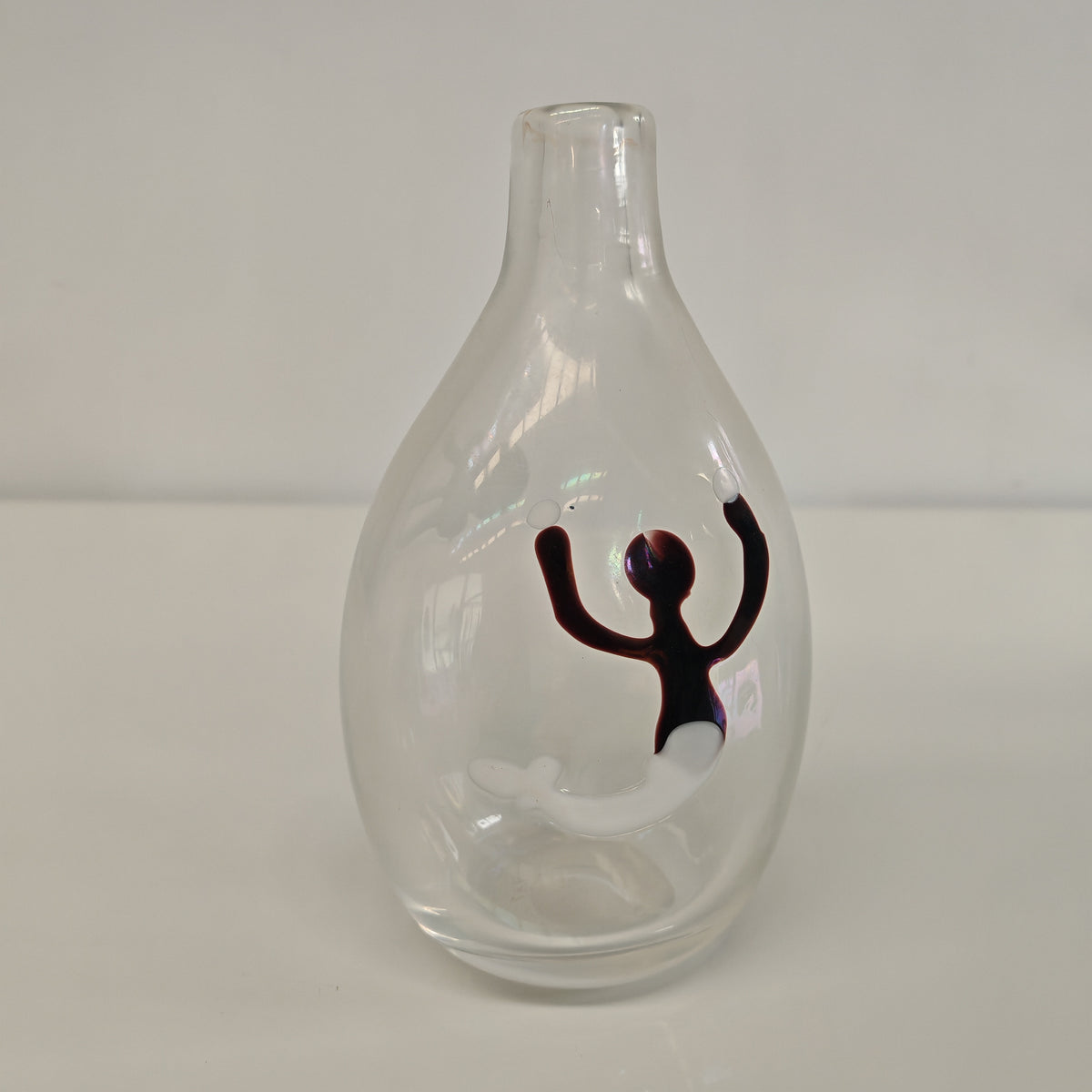 Vaso in Vetro Murano della serie "a macchie" di Fulvio Bianconi anni 50