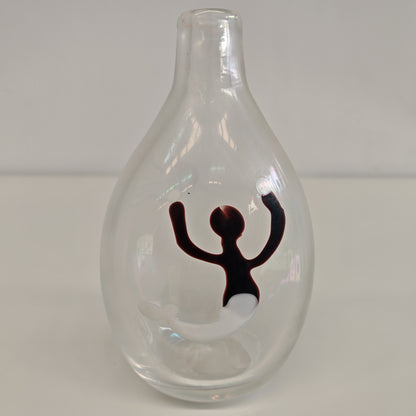 Vaso in Vetro Murano della serie "a macchie" di Fulvio Bianconi anni 50