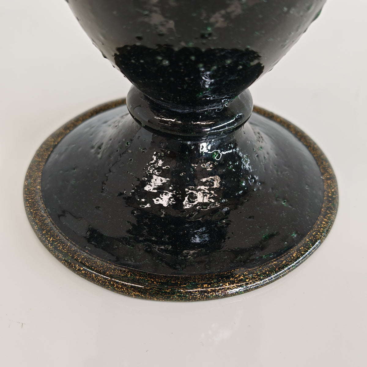 Vaso artistico  Murano anni 30 di  Napoleone Martinuzzi di Venini "pulegoso" con decorazione "Serpente"