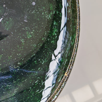 Vaso artistico  Murano anni 30 di  Napoleone Martinuzzi di Venini "pulegoso" con decorazione "Serpente"