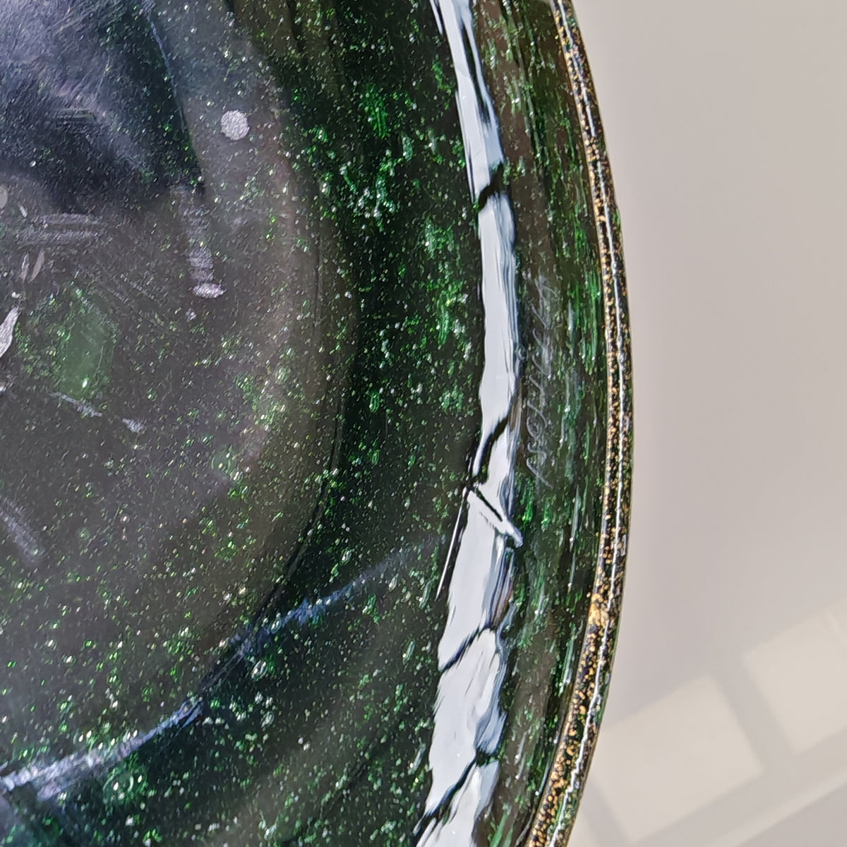 Vaso artistico  Murano anni 30 di  Napoleone Martinuzzi di Venini "pulegoso" con decorazione "Serpente"