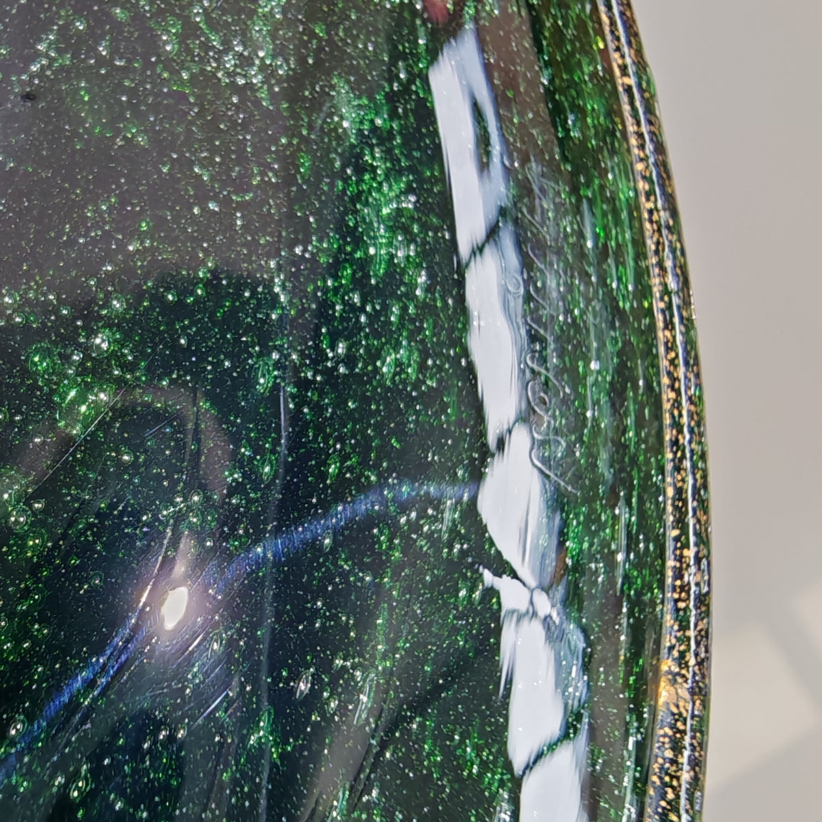 Vaso artistico  Murano anni 30 di  Napoleone Martinuzzi di Venini "pulegoso" con decorazione "Serpente"