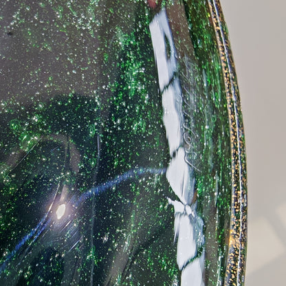 Vaso artistico  Murano anni 30 di  Napoleone Martinuzzi di Venini "pulegoso" con decorazione "Serpente"